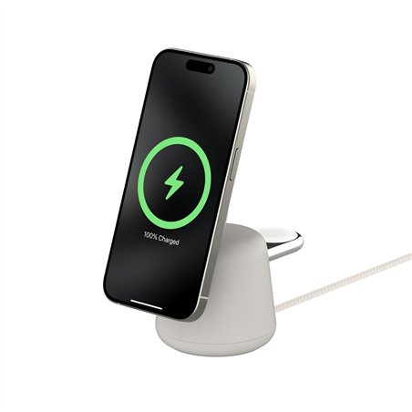 Belkin BOOST Charge PRO 15W mag. car.Qi2 2in1 sabbia WIZ027vfH37