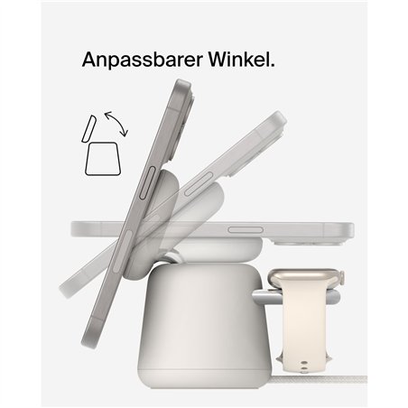 Belkin BOOST Charge PRO 15W mag. car.Qi2 2in1 sabbia WIZ027vfH37