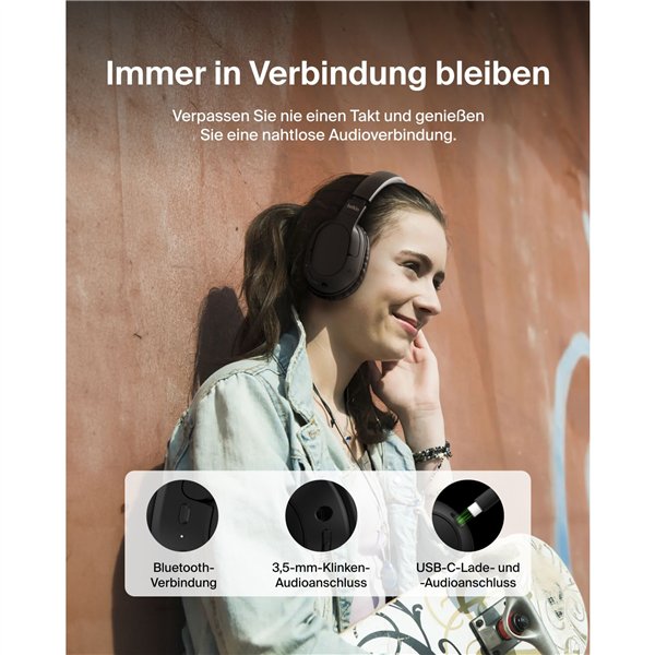 Belkin Soundform Surround nero Over-Ear, senza fili  AUD009hqBK