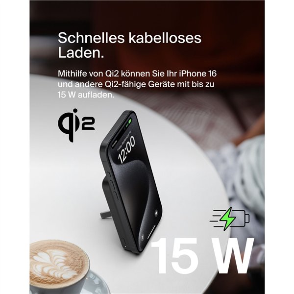 Belkin BoostCharge Pro Powerbank magn. Qi2 15W 5K nero BPD006BTBK