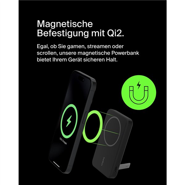 Belkin BoostCharge Pro Powerbank magn. Qi2 15W 5K nero BPD006BTBK