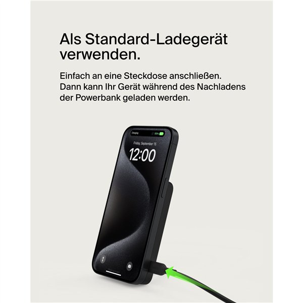 Belkin BoostCharge Pro Powerbank magn. Qi2 15W 5K nero BPD006BTBK