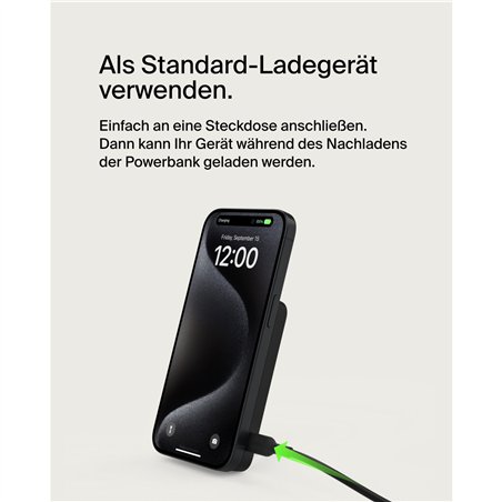 Belkin BoostCharge Pro Powerbank magn. Qi2 15W 5K nero BPD006BTBK