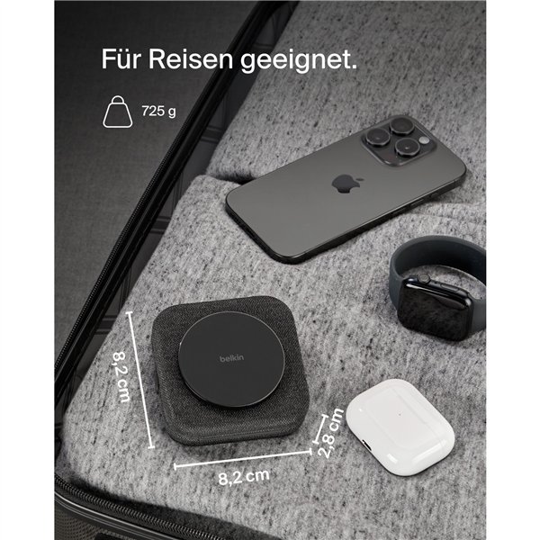 Belkin BoostCharge PRO Qi2 15W mag.Lades.f.unterwegs WIZ026vfBK