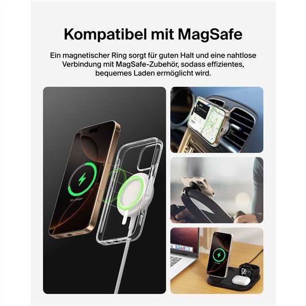 Belkin ScreenForce magnet. Case. iPhone 16 ProMax tran.MSA028hqCL