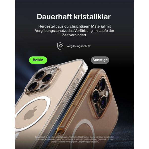 Belkin ScreenForce magnet. Case. iPhone 16 ProMax tran.MSA028hqCL