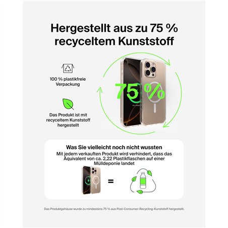 Belkin ScreenForce magnet. Case. iPhone 16 ProMax tran.MSA028hqCL