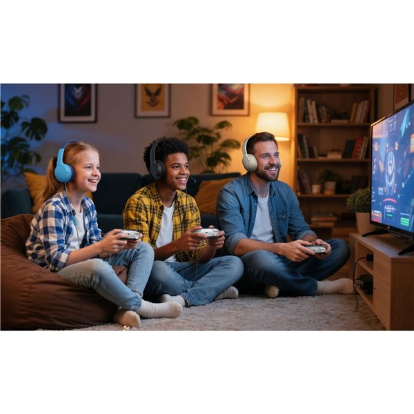 Belkin Gaming On-Ear cuffia per bambini con cavo ENA011hqBK