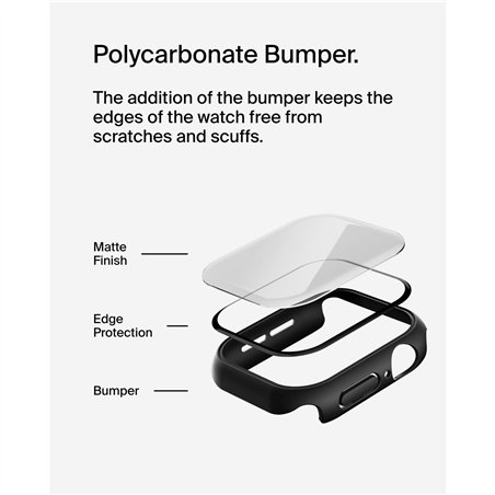 Belkin Temp.Curve 2in1 360 antib Displ.Apple Watch 10, 42mm nero