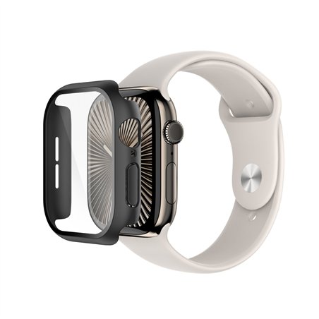 Belkin Temp.Curve 2in1 360 antib Displ.Apple Watch 10, 46mm nero