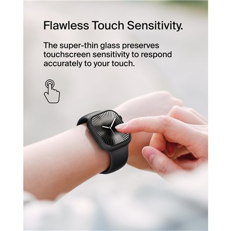 Belkin Temp.Curve 2in1 360 antib Displ.Apple Watch 10, 46mm nero