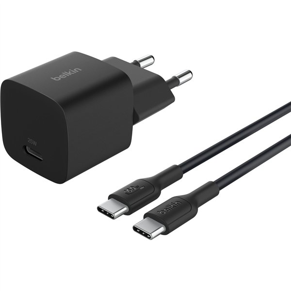 Belkin BOOST Charge 25W USB-C ne Lad.PD/PPS 1m K. WCA012kq1MBK-B6