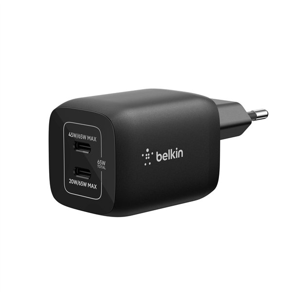 Belkin Gaming USB-C caricatore 65 Watt, GaN nero ENA007kqBK