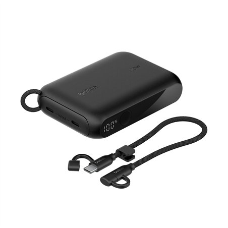 Belkin Powerbank 10.000mAh nero display PD 20W USB-C BPB027hqBK