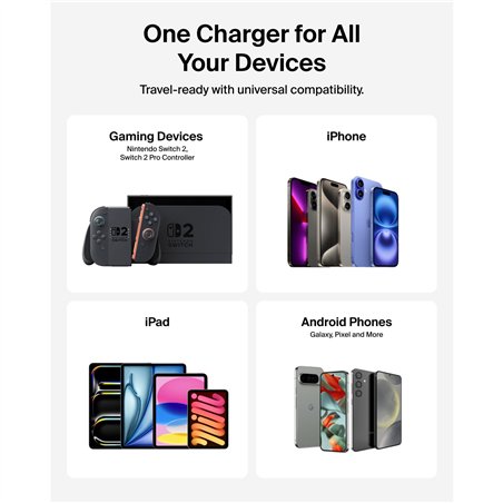 Belkin Gaming Powerbank 20000mAh 30w integr.USB-C cavo ENA013hqBK