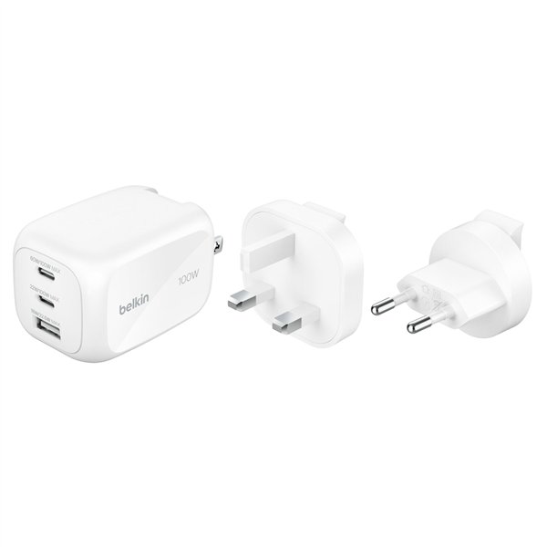 Belkin BOOST Charge 100W USB-C caricaba. 2xUSB-C/1xA WCH016hqWH