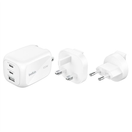 Belkin BOOST Charge 100W USB-C caricaba. 2xUSB-C/1xA WCH016hqWH