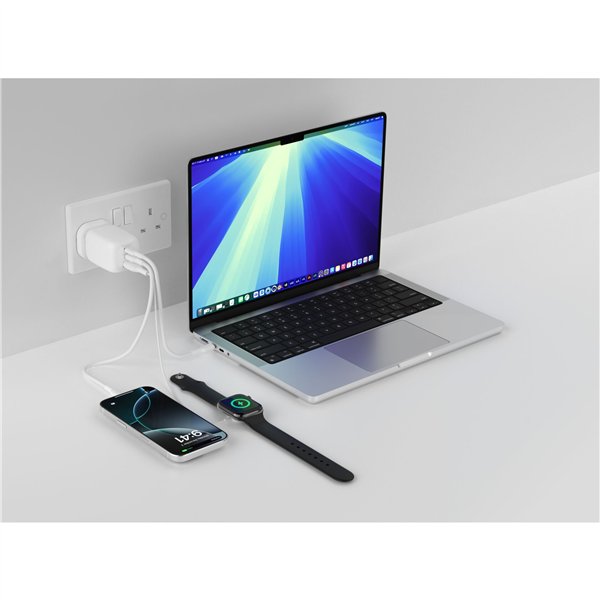 Belkin BOOST Charge 100W USB-C caricaba. 2xUSB-C/1xA WCH016hqWH