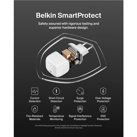 Belkin BOOST Charge 65W USB-C caricatore PD e PPS WCA011kqWH