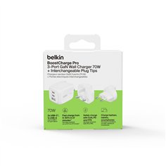 Belkin BOOST Charge 70W caricat. 2xUSB-C PD 1xUSB-A ws.WCH018hqWH 2