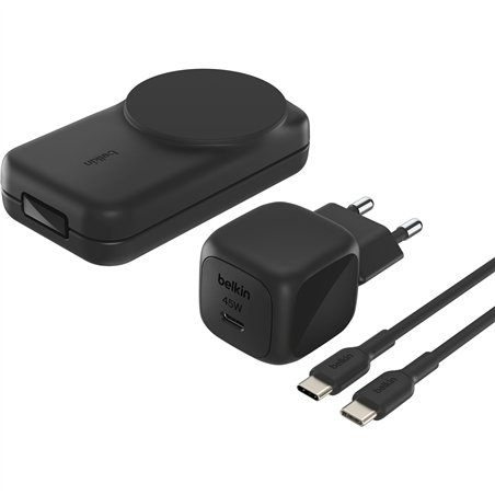 Belkin UltraCharge 25W Qi2 magn. 3-in-1 Lad.klappb.sw. WIZ036kqBK