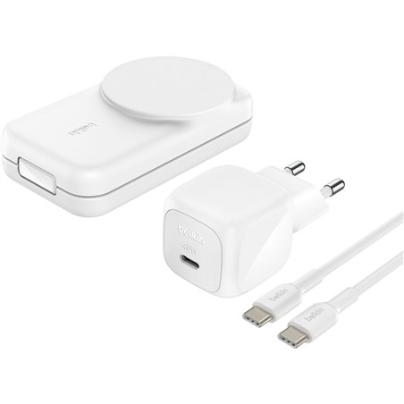 Belkin UltraCharge 25W Qi2 magn. 3-in-1 Lad.klappb.ws. WIZ036kqWH