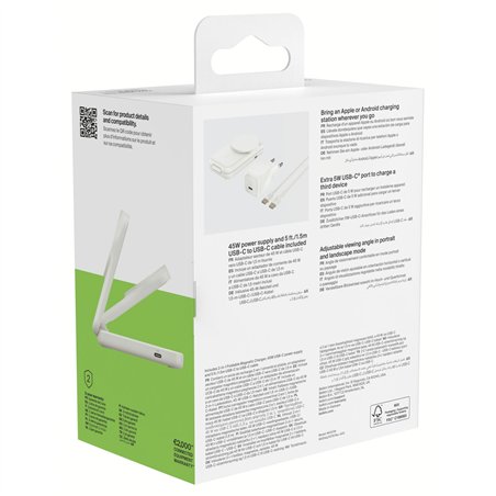 Belkin UltraCharge 25W Qi2 magn. 2-in-1 Lad.klappb.ws. WIZ038kqWH