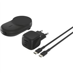 Belkin UltraCharge 25W Qi2 magn. 2-in-1 Lad.klappb.sw. WIZ039kqBK
