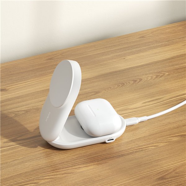 Belkin UltraCharge 25W Qi2 magn. 2-in-1 Lad.klappb.ws. WIZ039kqWH