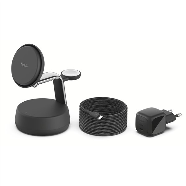 Belkin UltraCharge Pro 25W Qi2 mag.3-in-1 Ladest.sw. WIZ040kqCH