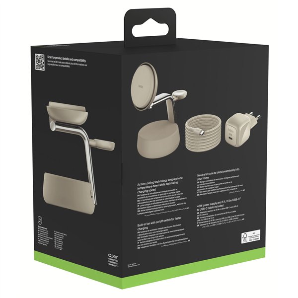 Belkin UltraCharge Pro 25W Qi2 mag.3-in-1 Ladest.ws. WIZ040kqSD