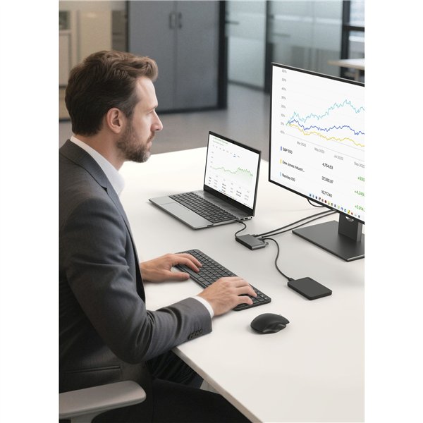 Belkin CONNECT USB-C 5-in-1 con Dual USB-C Ports,arg.AVC022hqSGY