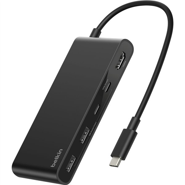 Belkin CONNECT USB-C 7-in-1 con Dual USB-C Ports,nero AVC023hqBK