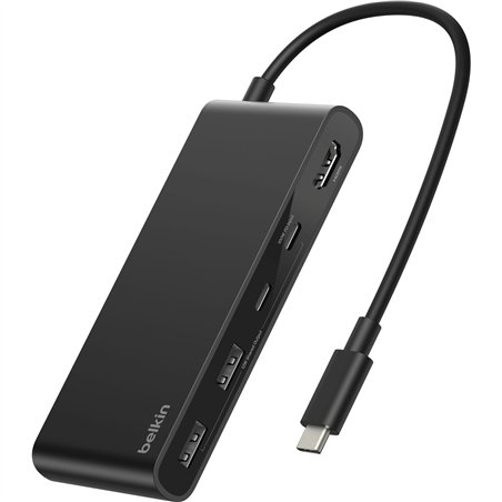 Belkin CONNECT USB-C 7-in-1 con Dual USB-C Ports,nero AVC023hqBK