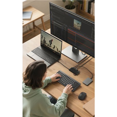 Belkin CONNECT USB-C 7-in-1 con Dual USB-C Ports,nero AVC023hqBK