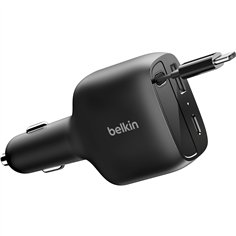 Belkin Boostcharge Kfz-Ladegerät 75W ausz. USB-C Kabel CCC001hqBK