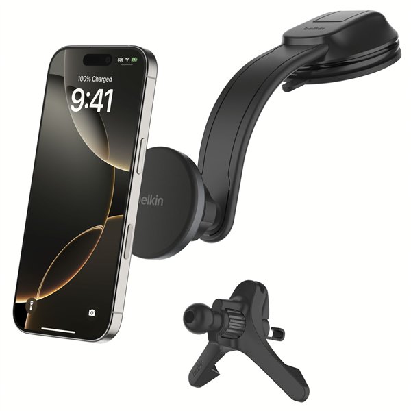 Belkin magn. Kfz-Halterung 15W Qi2 f.Lüftung/Armatur.WIC012hqBK