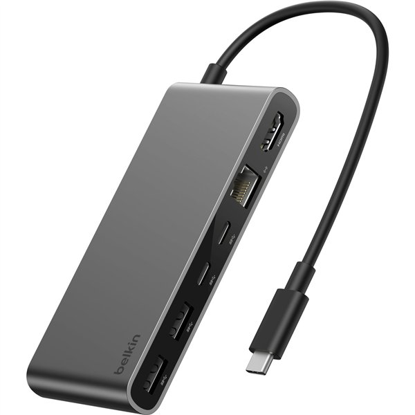 Belkin CONNECT USB-C 8-in-1 Hub Dual USB-C Ports arg.INC024hqSGY