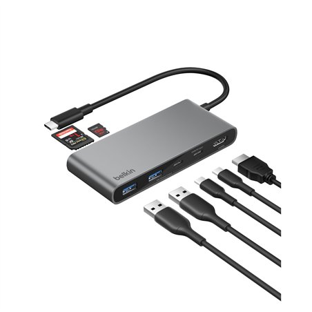 Belkin CONNECT USB-C 7-in-1 Hub Dual USB-C Ports arg.AVC023hqSGY