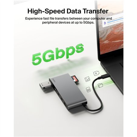 Belkin CONNECT USB-C 7-in-1 Hub Dual USB-C Ports arg.AVC023hqSGY