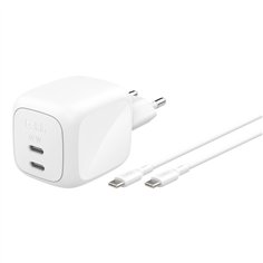 Belkin caricatore Dual USB-C 67W PD PPS+2m cavo WCH020kq2MWH-B6