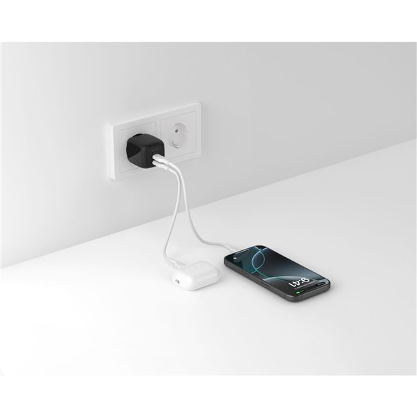 Belkin caricatore Dual USB-C 50W PD + PPS , nero       WCH019kqBK