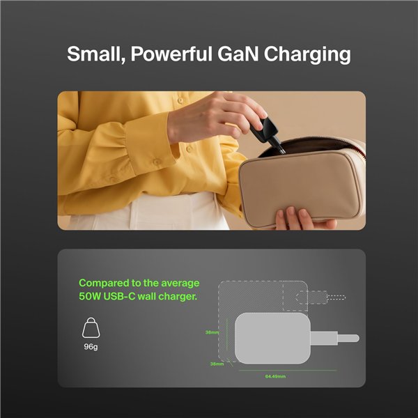 Belkin caricatore Dual USB-C 50W PD + PPS , nero       WCH019kqBK