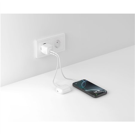 Belkin caricatore Dual USB-C 50W PD + PPS , bianco     WCH019kqWH