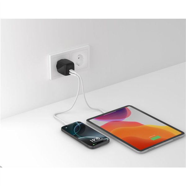 Belkin Ladegerät Dual USB-C 67W PD + PPS ,schwarz     WCH020kqBK