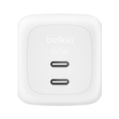 Belkin Ladegerät Dual USB-C 67W PD + PPS ,weiß        WCH020kqWH