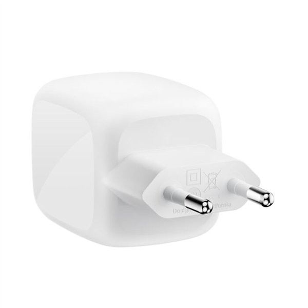 Belkin Ladegerät Dual USB-C 67W PD + PPS ,weiß        WCH020kqWH