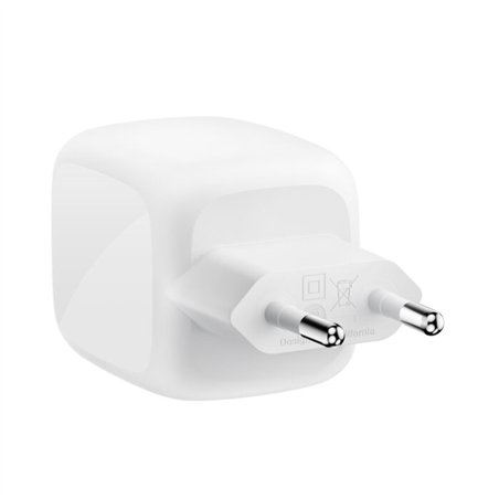 Belkin Ladegerät Dual USB-C 67W PD + PPS ,weiß        WCH020kqWH