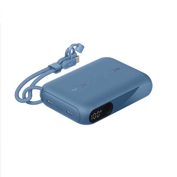 Belkin Powerbank con Display 20W 10.000mAh USB-C blu BPB027hqBL