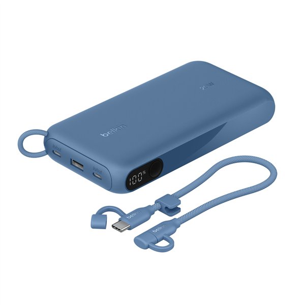 Belkin Powerbank con Display 20W 20.000mAh USB-C blu BPB028hqBL